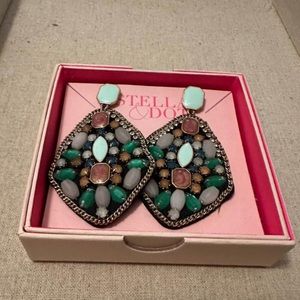 NIB Stella & Dot Frida statement earrings